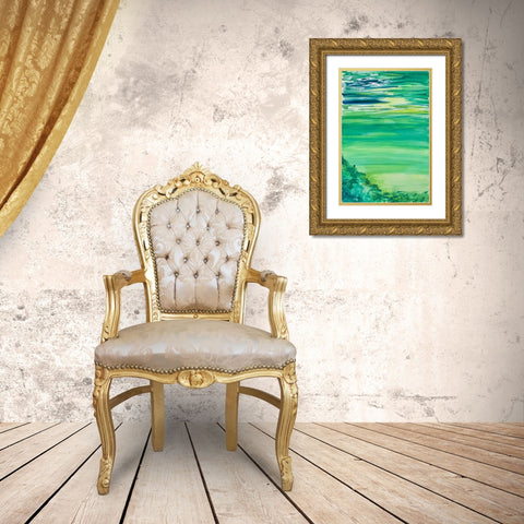 Colour Study II Gold Ornate Wood Framed Art Print with Double Matting by Papa, Kat