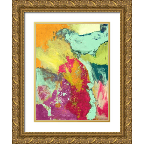 Movement Gold Ornate Wood Framed Art Print with Double Matting by Maria, Robin
