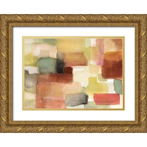 Woven Hills Gold Ornate Wood Framed Art Print with Double Matting by Loreth, Lanie