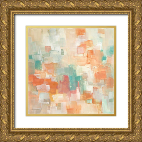 Retro City Gold Ornate Wood Framed Art Print with Double Matting by Loreth, Lanie