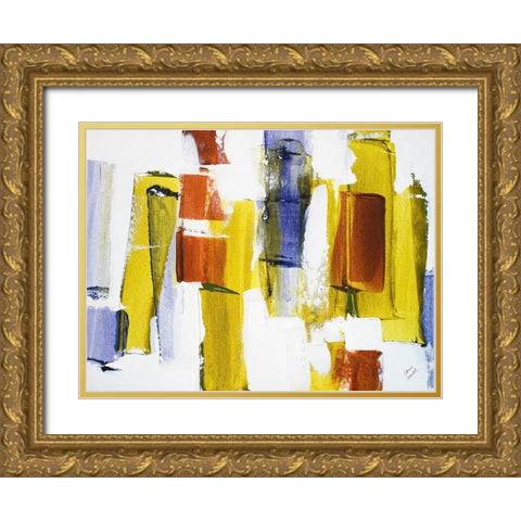 Spring Drifts I Gold Ornate Wood Framed Art Print with Double Matting by Loreth, Lanie