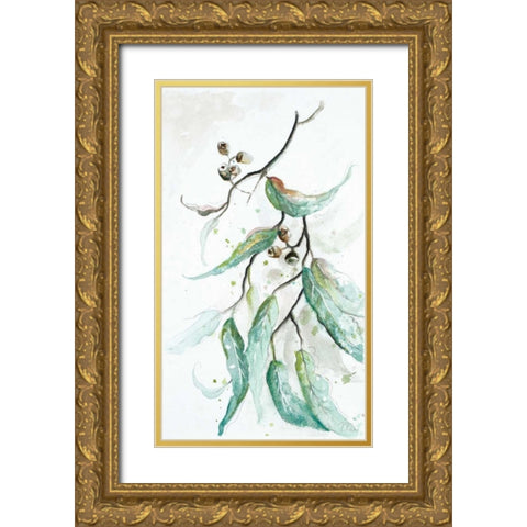 Branches To The Wind III Gold Ornate Wood Framed Art Print with Double Matting by Pinto, Patricia