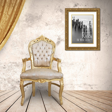 Rule Your Heart Gold Ornate Wood Framed Art Print with Double Matting by Bill Carson Photography