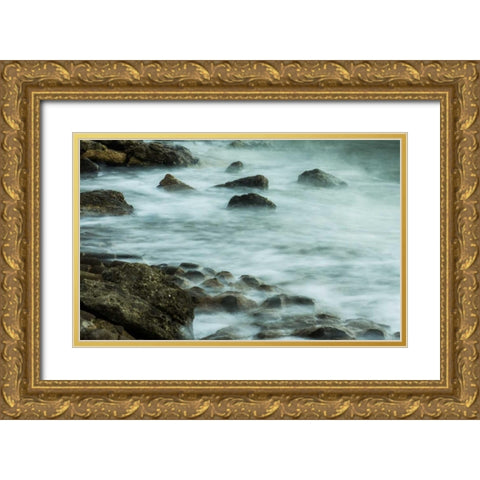 Rocks II Gold Ornate Wood Framed Art Print with Double Matting by Bill Carson Photography