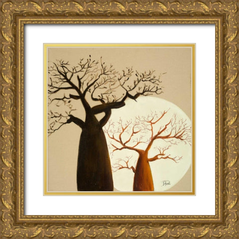 Madagascar Safari II Gold Ornate Wood Framed Art Print with Double Matting by Pinto, Patricia