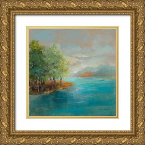 Morning Islands Gold Ornate Wood Framed Art Print with Double Matting by Loreth, Lanie