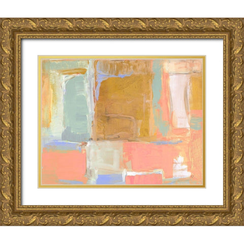 Amber Gilded Oasis Gold Ornate Wood Framed Art Print with Double Matting by Loreth, Lanie