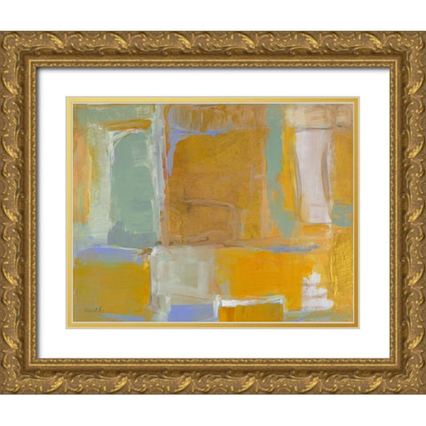 Gilded Oasis Gold Ornate Wood Framed Art Print with Double Matting by Loreth, Lanie