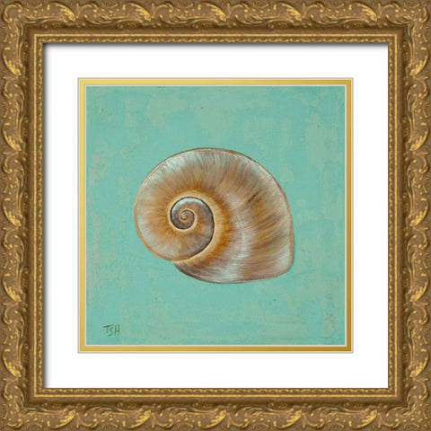 Oceans Gift I Gold Ornate Wood Framed Art Print with Double Matting by Hakimipour, Tiffany