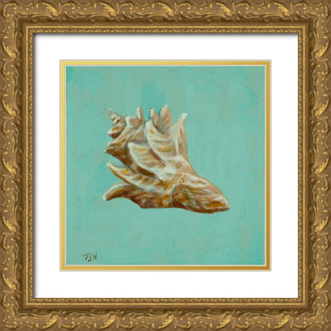 Oceans Gift IV Gold Ornate Wood Framed Art Print with Double Matting by Hakimipour, Tiffany