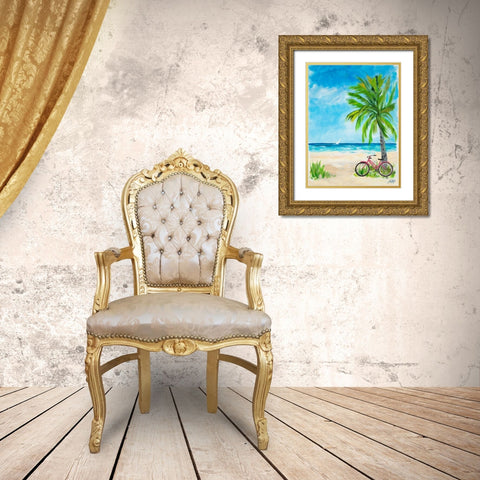 Ride To Paradise Gold Ornate Wood Framed Art Print with Double Matting by DeRice, Julie