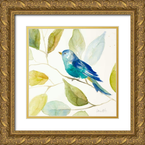 Bird in a Tree i Gold Ornate Wood Framed Art Print with Double Matting by Loreth, Lanie