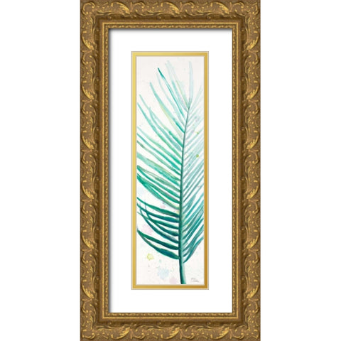 Wet Palm II Gold Ornate Wood Framed Art Print with Double Matting by Pinto, Patricia