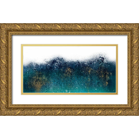 Soaring Evening Gold Ornate Wood Framed Art Print with Double Matting by Rodriguez, Roberto