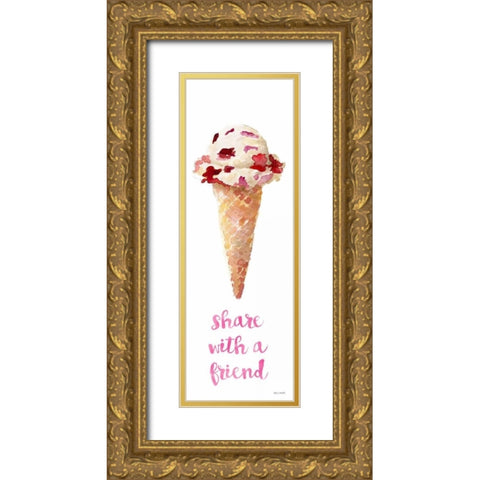 Dessert Ice Cream II Gold Ornate Wood Framed Art Print with Double Matting by Loreth, Lanie