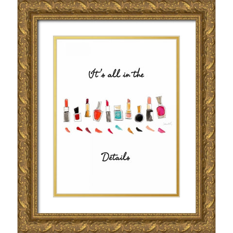 Its all in the Details Gold Ornate Wood Framed Art Print with Double Matting by Loreth, Lanie