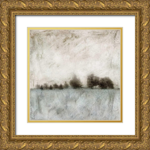 Tree Line Gold Ornate Wood Framed Art Print with Double Matting by Mabat, Ynon