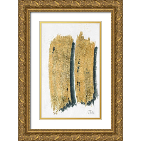 On Gold I Gold Ornate Wood Framed Art Print with Double Matting by Pinto, Patricia