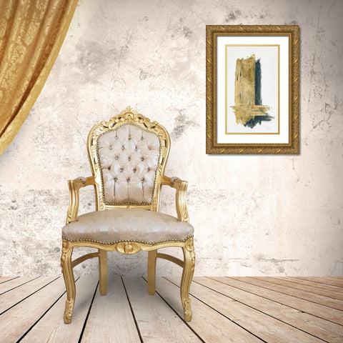 On Gold II Gold Ornate Wood Framed Art Print with Double Matting by Pinto, Patricia