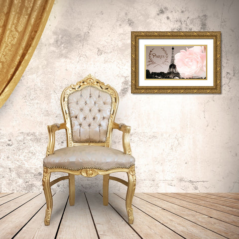 Vintage Paris Gold Ornate Wood Framed Art Print with Double Matting by Navas, Emily
