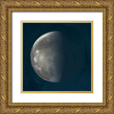 Moon Phase III Gold Ornate Wood Framed Art Print with Double Matting by Hakimipour, Tiffany