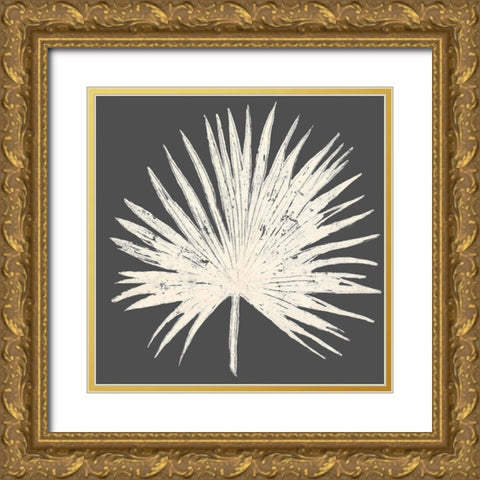 Sophisticated Palm Leaf I Gold Ornate Wood Framed Art Print with Double Matting by Pinto, Patricia