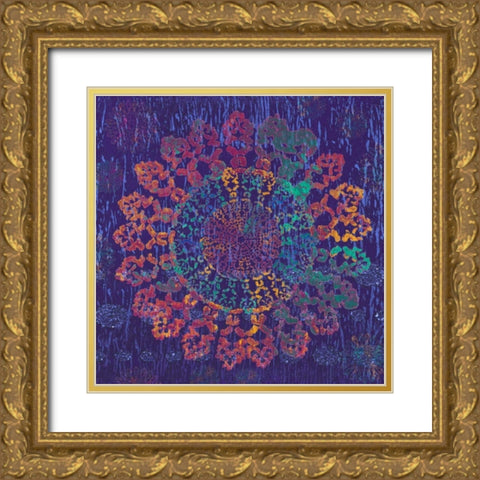 Spiral Burst Gold Ornate Wood Framed Art Print with Double Matting by Ritter, Gina