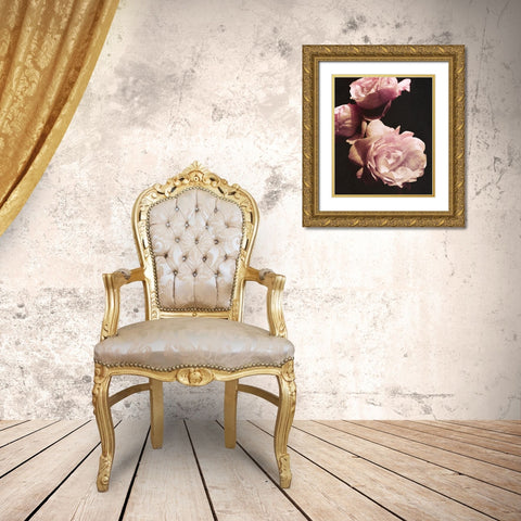 Solitary Bouquet II Gold Ornate Wood Framed Art Print with Double Matting by Navas, Emily