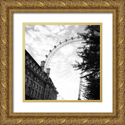 London Scene III Gold Ornate Wood Framed Art Print with Double Matting by Navas, Emily