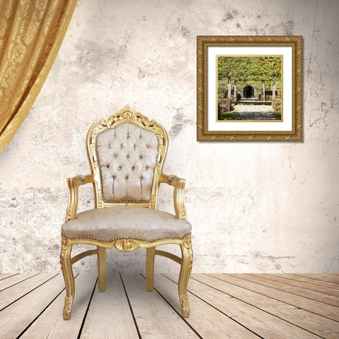 Parisian Stroll II Gold Ornate Wood Framed Art Print with Double Matting by Navas, Emily