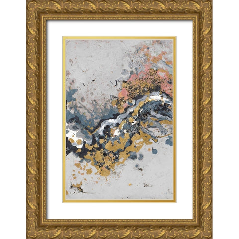 Turbulence Vertical Gold Ornate Wood Framed Art Print with Double Matting by Pinto, Patricia