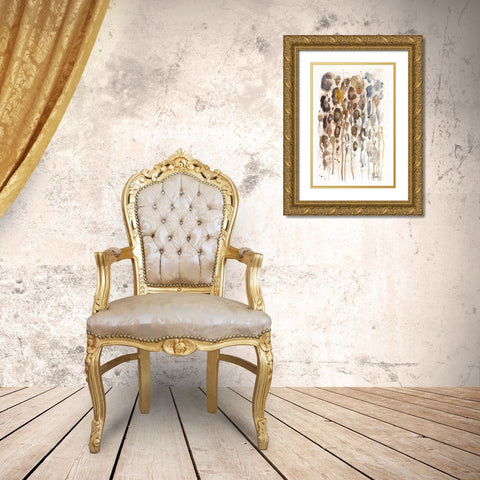 Watercolor Animal Skin I Gold Ornate Wood Framed Art Print with Double Matting by Pinto, Patricia