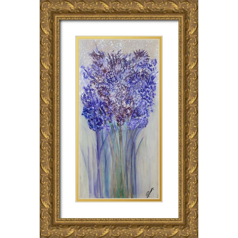 Lavender Strong II Gold Ornate Wood Framed Art Print with Double Matting by Gonzalez, Roberto