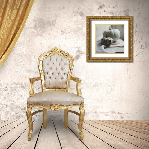 Fall Bunches Gold Ornate Wood Framed Art Print with Double Matting by Gardner, Sarah