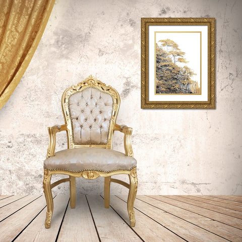 Immortal Pine Gold Ornate Wood Framed Art Print with Double Matting by Lake, Shelley