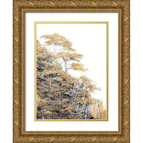 Immortal Pine Gold Ornate Wood Framed Art Print with Double Matting by Lake, Shelley
