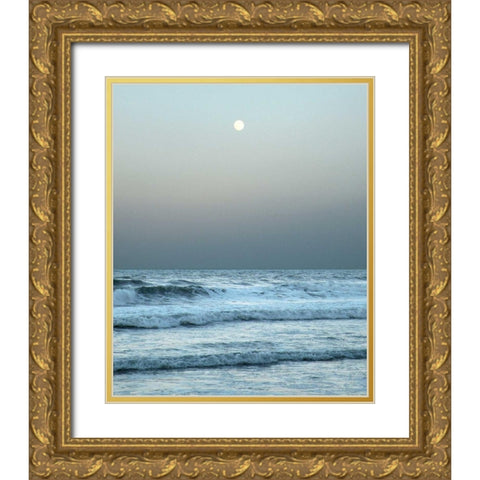 Daytona Gray II Gold Ornate Wood Framed Art Print with Double Matting by Nawrocke, Bruce