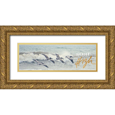 Soar High Gold Ornate Wood Framed Art Print with Double Matting by Nawrocke, Bruce