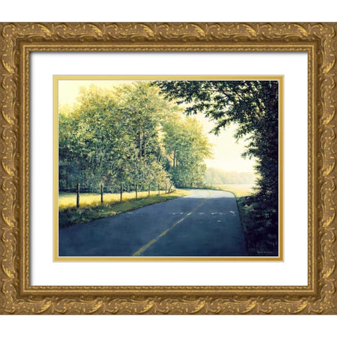 The Day Before Gold Ornate Wood Framed Art Print with Double Matting by Nawrocke, Bruce