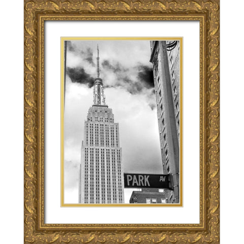 Park Ave View Gold Ornate Wood Framed Art Print with Double Matting by Bill Carson Photography