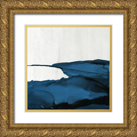 Royal Blue Escape II Gold Ornate Wood Framed Art Print with Double Matting by Medley, Elizabeth