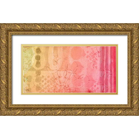 Sing and Play Pattern II Gold Ornate Wood Framed Art Print with Double Matting by Medley, Elizabeth