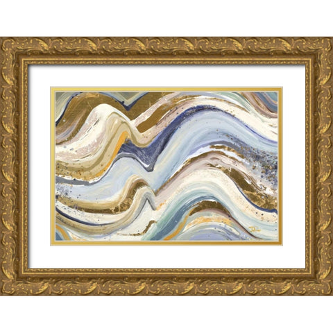 Earth Tone New Concept Gold Ornate Wood Framed Art Print with Double Matting by Pinto, Patricia