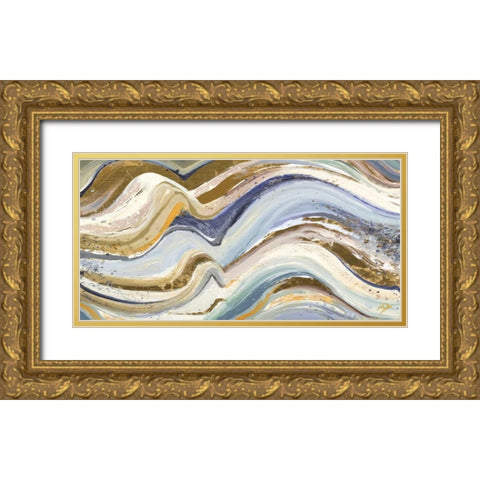 New Concept Rectangle Gold Ornate Wood Framed Art Print with Double Matting by Pinto, Patricia