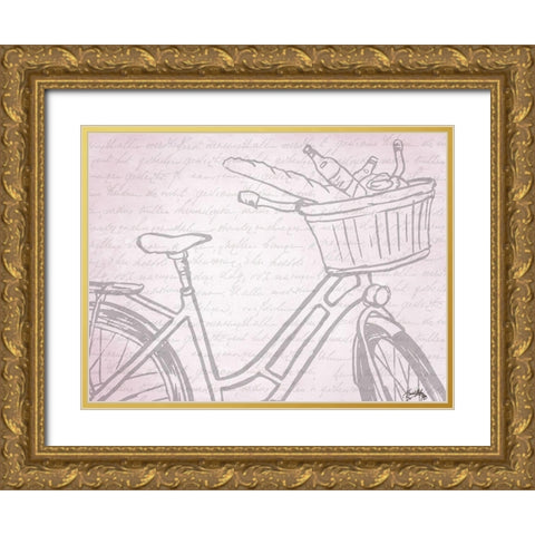 Ride Along II Gold Ornate Wood Framed Art Print with Double Matting by Medley, Elizabeth