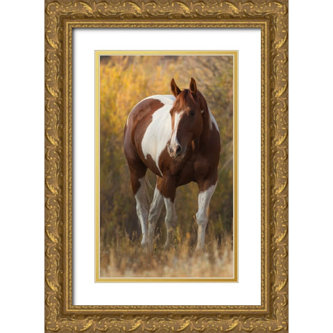 At Liberty Gold Ornate Wood Framed Art Print with Double Matting by Walker, Carol