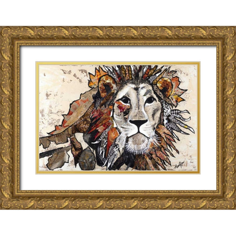 Out Of The Jungle II Gold Ornate Wood Framed Art Print with Double Matting by Ritter, Gina