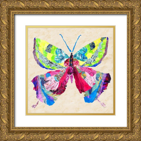 Brilliant Butterfly I Gold Ornate Wood Framed Art Print with Double Matting by Ritter, Gina