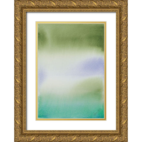 Beach Front II Gold Ornate Wood Framed Art Print with Double Matting by Loreth, Lanie