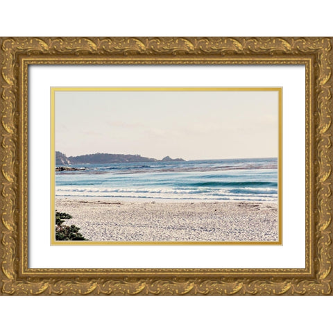 Morning Waves Gold Ornate Wood Framed Art Print with Double Matting by Navas, Emily